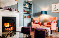 Hotel Dartmoor - Lounge mit Kamin - Devon Urlaub