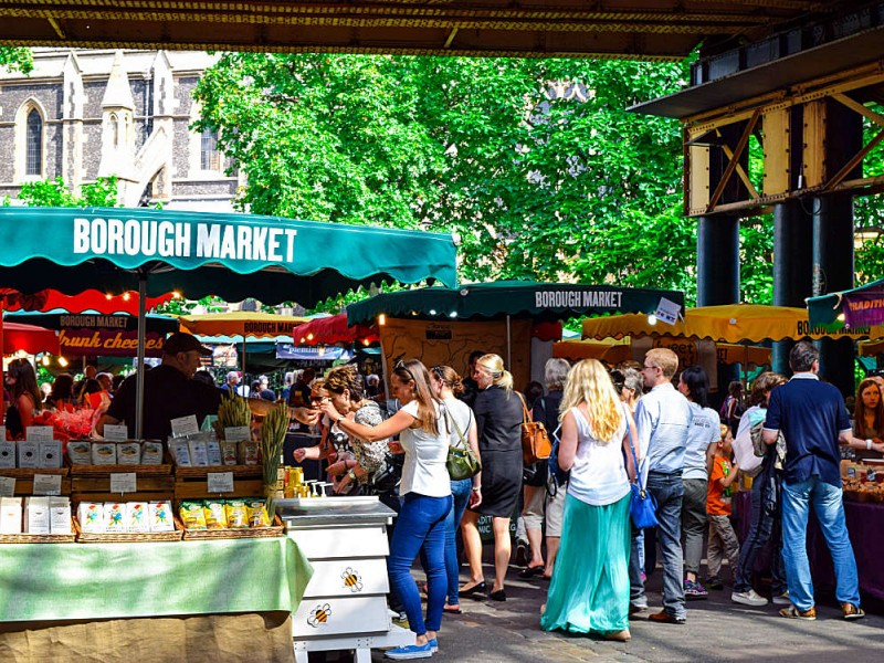 Food market Borough market - Ausflug London Reise