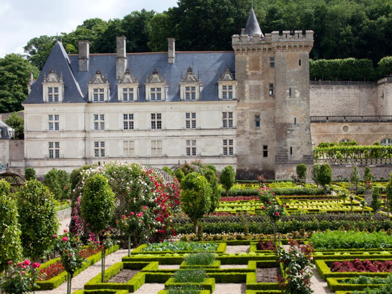 Ausflug zum Schloss Villandry nahe Tours - Urlaub im Loire Tal