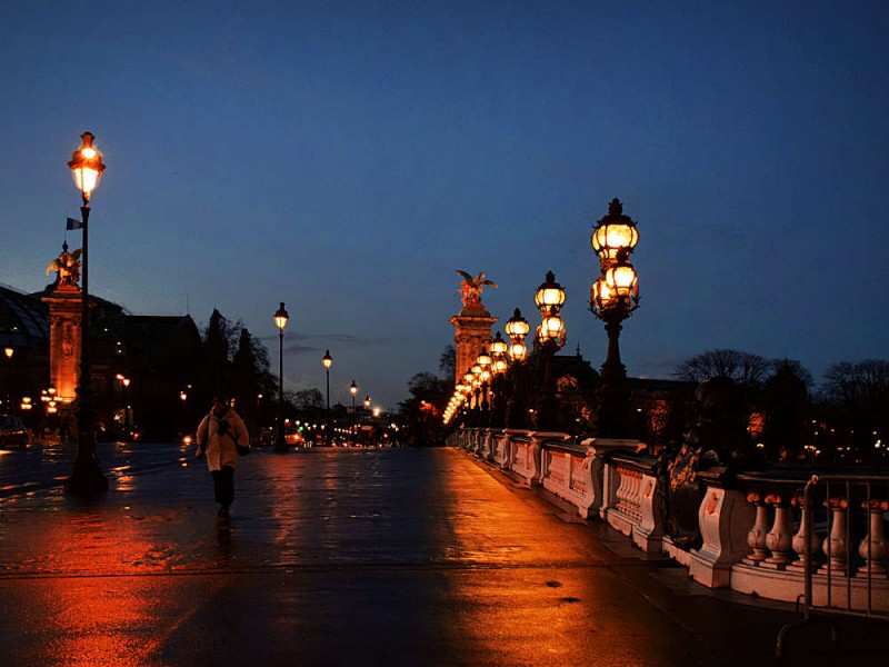 Paris Brücke Alexandre III by night - Parisreise 