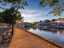 Quayside am Kanal in Exeter