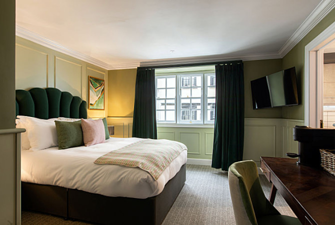 Ein Boutique Doppelzimmer im Townhouse Pub in Bristol