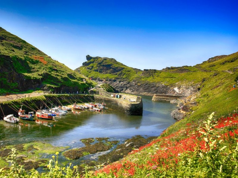 Boscastle an der Nordküste Cornwalls