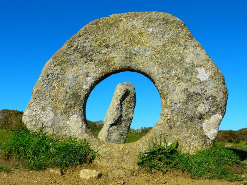 Kraftort Cornwall Reise - Men an tol Dolmen