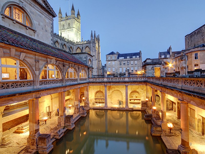 Abendstimmung in Bath, Südengland